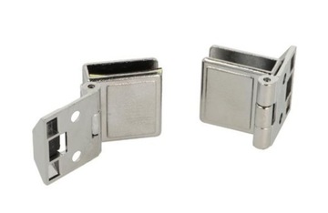 Zawias do gabloty szklanej chrom 5-6mm para