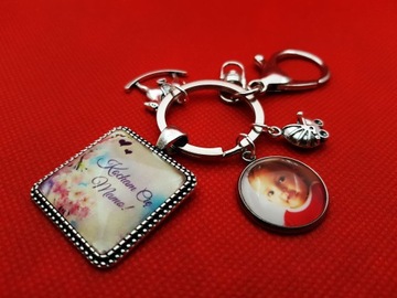 Брелок Брелок с фото ПОДАРОК ​​НА ДЕНЬ МАТЕРИ маме