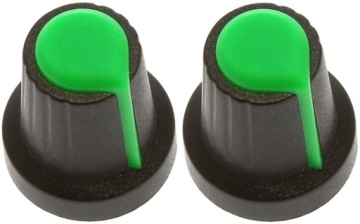 GAŁKA DO POTENCJOMETRU 6MM ZNACZNIK ZIELONY