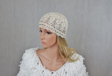 ШАПКА РУЧНОЙ РАБОТЫ ЭКрю