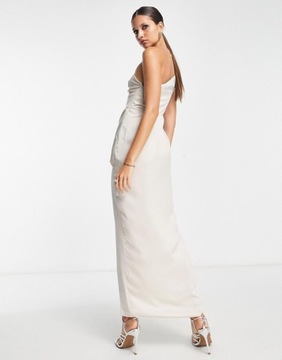 Asos Design ASYMETRYCZNA SATYNOWA SUKIENKA XXJ jnl S