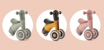 Kinderkraft Беговая велосипедная коляска легкая MINIBI Pink