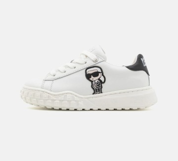 Sneakersy skórzane Karl Lagerfeld biale r. 38