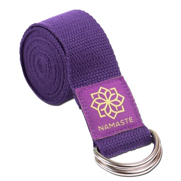 PASEK DO JOGI ĆWICZEŃ YOGA STRAP MOCNY PAS