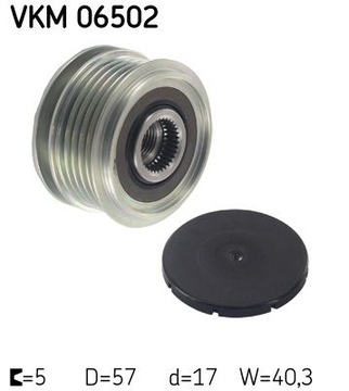 ALTERNÁTOR - SPOJKA JEDNOSMĚR SKF VKM 06502