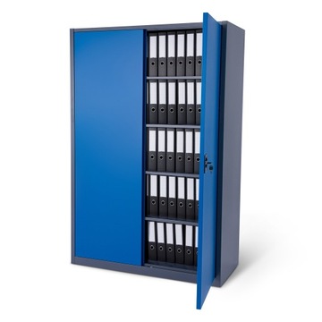 Широкий металлический офисный шкаф для документов, шкаф-мастерская для гаража для папок.