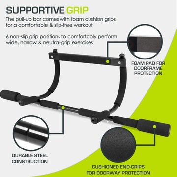 Multi-Grip montowany na ścianie drążek do podciągania ProsourceFit
