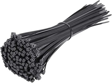ПРОЧНЫЕ КАБЕЛЬНЫЕ Стяжки ЧЕРНАЯ ЛЕНТА 3,6х200 100ШТ.