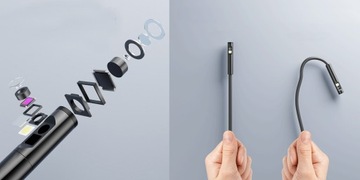 ИНСПЕКЦИОННАЯ камера ДУО ЭНДОСКОП 5М 9LED 2x HD