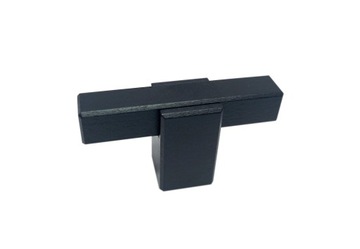Uchwyt meblowy Reling Gałka dł. 60mm CZARNY MAT