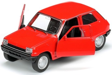 Welly Renault 5 Красный 1:34 Металлическая модель красного автомобиля Welly