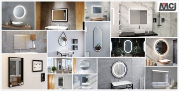 Lustro MCJ ścienne 60x80 Rama aluminium