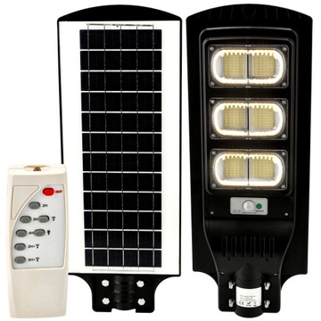 LAMPA SOLARNA LED Z Czujnikiem Ruchu Zmierzchu 90W