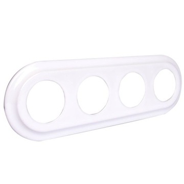 CERAMICZNA RAMKA CZTEROKROTNA PODTYNKOWA BIAŁA CRP