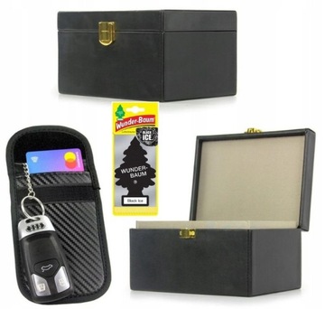 >> PUDEŁKO NA KLUCZYE KLUCZYKI KEYLESS BOX FARADAYA + ETUI ANTYKRADZIEŻOWE