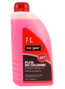 PŁYN DO CHŁODNIC G12 CHŁODNICZY 1L CZERWONY MAX