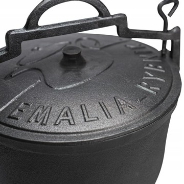 ЧУГУННАЯ СТОЯЩАЯ ОХОТНИЧЬЯ ЧАШКА 10Л ДЛЯ КАМИНА