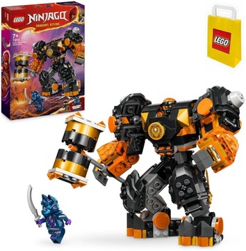 LEGO NINJA GO 71806 CZARNY MECH ŻYWIOŁU ZIEMI COLEA ROBOT COLA FIGURKA COLE