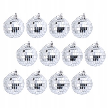 24 шт., стеклянные зеркальные диско-шары, висящие на вечеринке