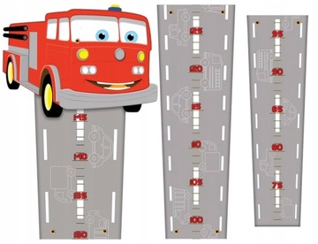 Таблица роста детей FIRE TRUCK, подвесная плита HDF