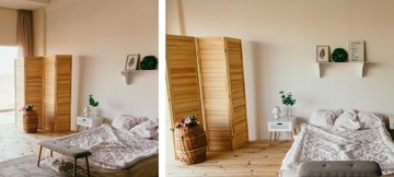 Деревянная ширма для гостиной, сосна, створка 39х170.