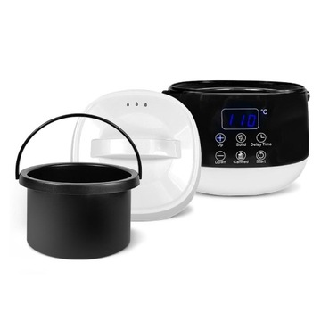 НАГРЕВАТЕЛЬ ВОСКОВ В БАНКЕ 500МЛ ЦИФРОВОЙ ДИСПЛЕЙ 100ВТ