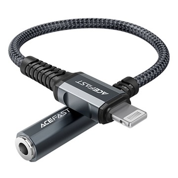 ACEFAST kabel audio do Lightning 8-pin - Jack 3,5mm (damski) 18 cm szary