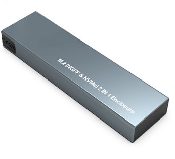 Отсек для твердотельного накопителя M.2 M2 NVMe/SATA USB-C 3.1