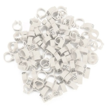 100X ОБЕДЫЧКИ ДЛЯ НОЖ ПТИЦЫ, ПРОНУМЕРОВАННЫЕ КОЛЬЦА