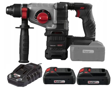 MŁOTOWIERTARKA BEZSZCZOTKOWA PARKSIDE SDS Plus MOCNA!!! BAT 2x 4Ah Bluetoot