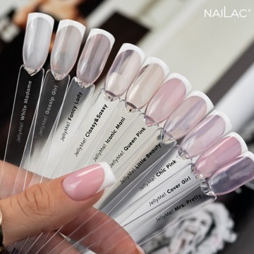 Żel Do Paznokci w butelce JellyMe! White Madame NaiLac Biały Półkryjący