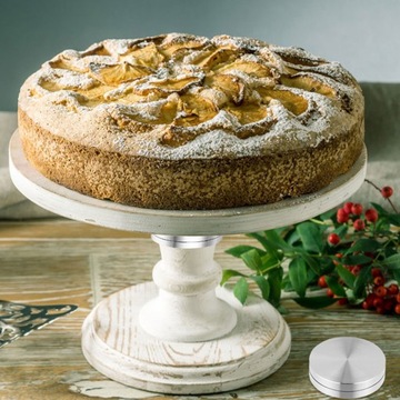 2 шт. ВРАЩАЮЩИЕСЯ ПОДСТАВКИ ДЛЯ ТОРТОВ ИЗ АЛЮМИНИЕВОГО СПЛАВА