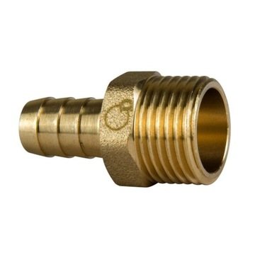 ZŁĄCZKA PRZEJŚCIÓWKA DO WĘŻA GZ 1/2 CALA DN 15x10mm MOSIĘŻNA DIAMOND