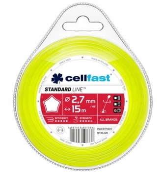 CELLFAST żyłka tnąca do kosy gwiazdka 2.7mm x 15m 35-026