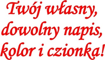 DOWOLNY NAPIS naklejki litery na ścianę cytaty