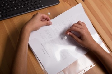 Папка-конверт А4, сложенная для переплета - 10 шт.