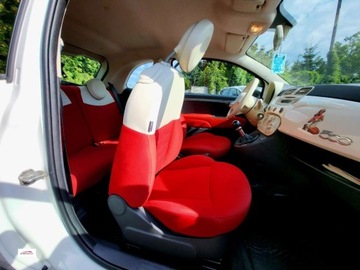 Fiat 500 II Hatchback 3d 1.2 69KM 2009 Fiat 500 biala perelka, bardzo ladny, GWARANCJA 1.2 Benzyna 69KM, zdjęcie 14
