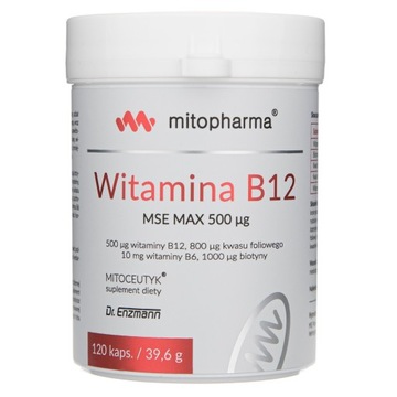 DR. ENZMANN WITAMINA B6 B12 MSE MAX 120 KAPS.