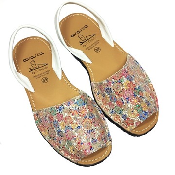 HISZPAŃSKIE SANDAŁY DAMSKIE SKÓRZANE AVARCASY - 36