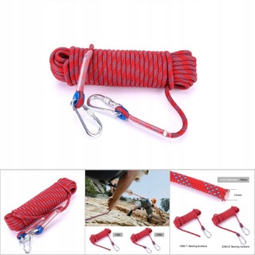 ВЕРЕВКА ДЛЯ ЛАЗАНИЯ НА ОТКРЫТОМ УРОВНЕ, 20 М. АВАРИЙНАЯ ВЕРЕВКА 10 ММ.