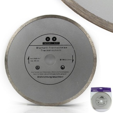 TARCZA DIAMENTOWA 180mm/22.2mm GŁADKA SILV