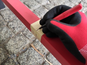 СТРОИТЕЛЬНЫЙ МАРКЕР, ЧЕРНАЯ РУЧКА, 4 ШТ, ВОДОНЕПРОНИЦАЕМЫЙ, ПРОЧНЫЙ, БЫСТРОСЫХАЮЩИЙ