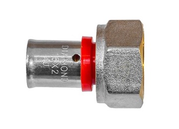 МУФФ -разъем нажатый pex alupex fi 16x3/4 gw Стронный латунный бриллиант