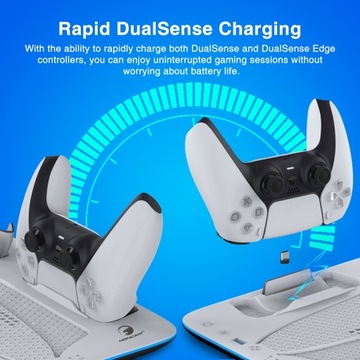 ЗАРЯДНАЯ СТАНЦИЯ ОРГАНАЙЗЕР RGB ДЛЯ ОХЛАЖДАЮЩЕГО ВЕНТИЛЯТОРА DualSense+PS5 SLIM 2023