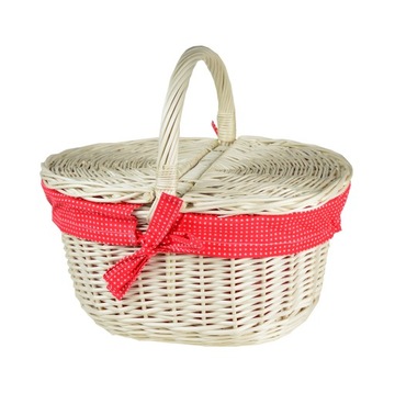 KOSZYK NA PIKNIK wiklinowy kosz PIKNIKOWY roz. M