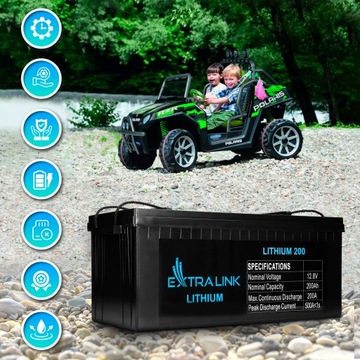 Akumulator LiFePO4 200AH 12.8V BMS MAGAZYN ENERGII