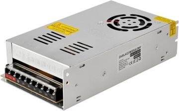 БЛОК ПИТАНИЯ СВЕТОДИОДОВ 12В 300Вт 25А Модульный IP20 ДЛЯ СВЕТОДИОДНЫХ ЛЕНТ СВЕТОДИОДНЫХ ПОЛОС С ВЕНТИЛЯТОРОМ