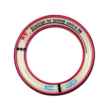 ZAŚLEPKA OTWORU KLUCZYKA W SAMOCHODZIE CZERWONA