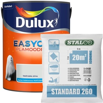 Dulux EasyCare Farba Beztroska Zima 5L + GRATIS