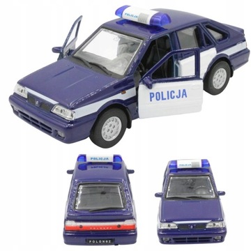 RESORAK AUTO MODEL METALOWY WELLY Polonez Caro POLICJA 1:34 DLA CHŁOPCÓW